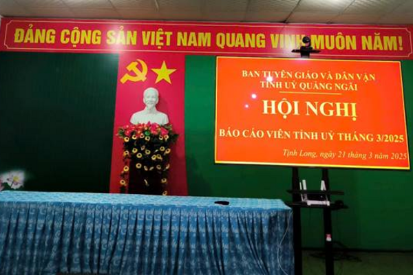 Hội nghị trực tuyến: Báo cáo viên tỉnh ủy tháng 3 năm 2025.